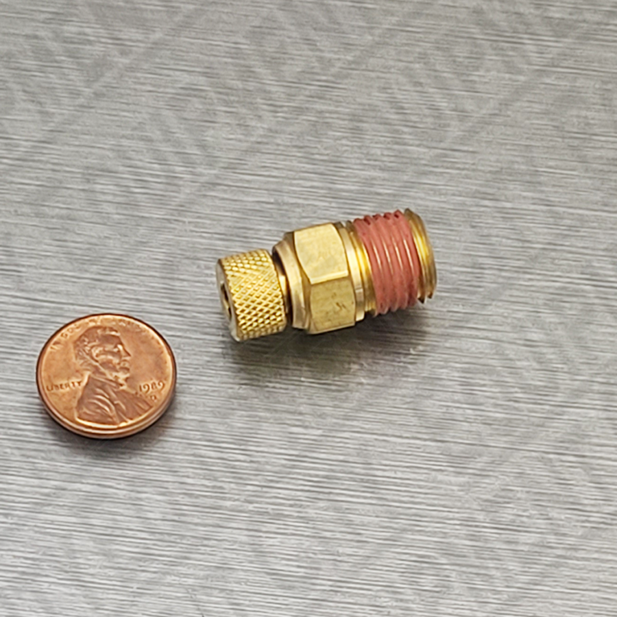 Rolair 132B Brass Thumbscrew Drain Valve 1/4 inch